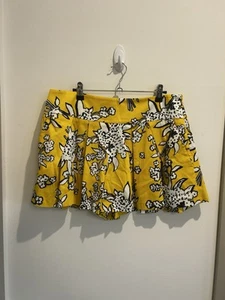 Red Valentino Yellow Floral Skort Size 46 Us 10/12 - Picture 1 of 3