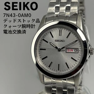 Seiko 7N43-0AMO Quartz Watch Battery Replacement Unused No Customs Fees US - Picture 1 of 12