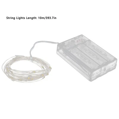 Photo Clip Light String Clip String Lamp Light With 200LEDs 60 Transparent Clip - Image 1 of 4