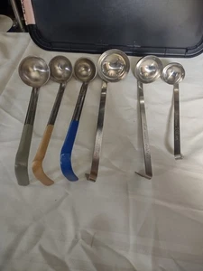 Restaurants Küche Portionskontrollkellen 6er Set verschiedene lange Griffkellen - Bild 1 von 6