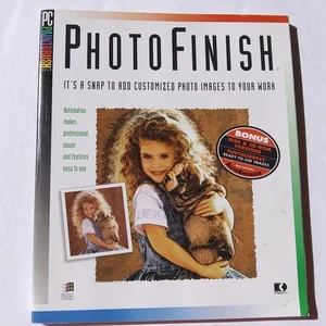 PhotoFinish Software Guide Book Manual PC Windows Vintage Graphics Reference - Picture 1 of 11