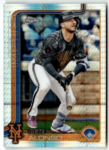 2025 Topps Chrome MLB No. 136 Pete Alonso Hyper Refractor - Imagen 1 de 2
