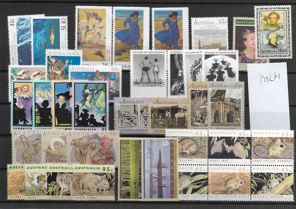AUSTRALIA @  MLH   COMMEMORATIVE  SETS  LOW START    @154 - Image 1 of 1