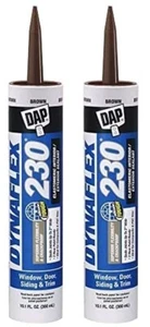 2 DAP DYNAFLEX 230 (18302) Brown 10.1oz Window Door Siding Trim Int/Ext Sealant - Picture 1 of 1