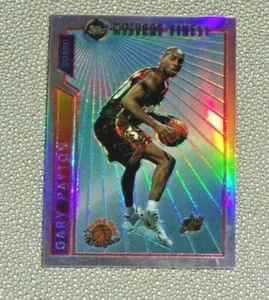 1996-97 Topps Mystery Finest tarjeta de baloncesto refractor Gary Payton M4 - Imagen 1 de 2