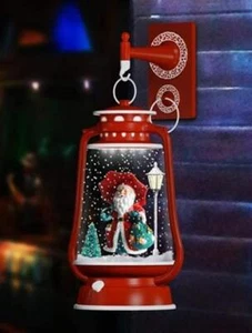 Holiday LED Lighted Musical Santa Lantern - Picture 1 of 3