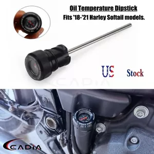 Oil Temperature Dipstick For Harley Softail Street Bob Low Rider Fat Boy 2018-25 - Foto 1 di 10