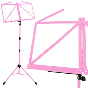 keepdrum MUS3PK Notenständer Notenpult Pink mit personalisierter Gravur - Picture 1 of 7