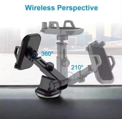 In Car Phone Holder Universal Mount Mobile  Windshield Dashboard  Screen Stand - Image 1 of 4