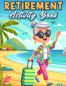 Retirement Gifts for Women Retirement Activity Book for Women 100+ Puzzles - Picture 1 of 12