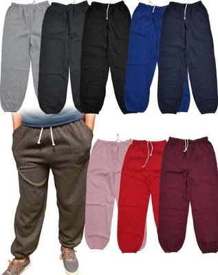 NW MEN WOMEN UNISEX SWEATPANTS FLEECE WORKOUT GYM SPORT PANTS POCKETS SZ: S-5XL - Image 1 of 4