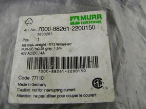 MURR ELECTRONIC 7000-88261-2200150,new other - Imagen 1 de 2