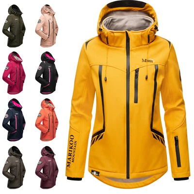 Marikoo Damen Softshell Outdoor Übergangs Funktions Regen Jacke Mount-Cho-Oyu - Bild 1 von 4