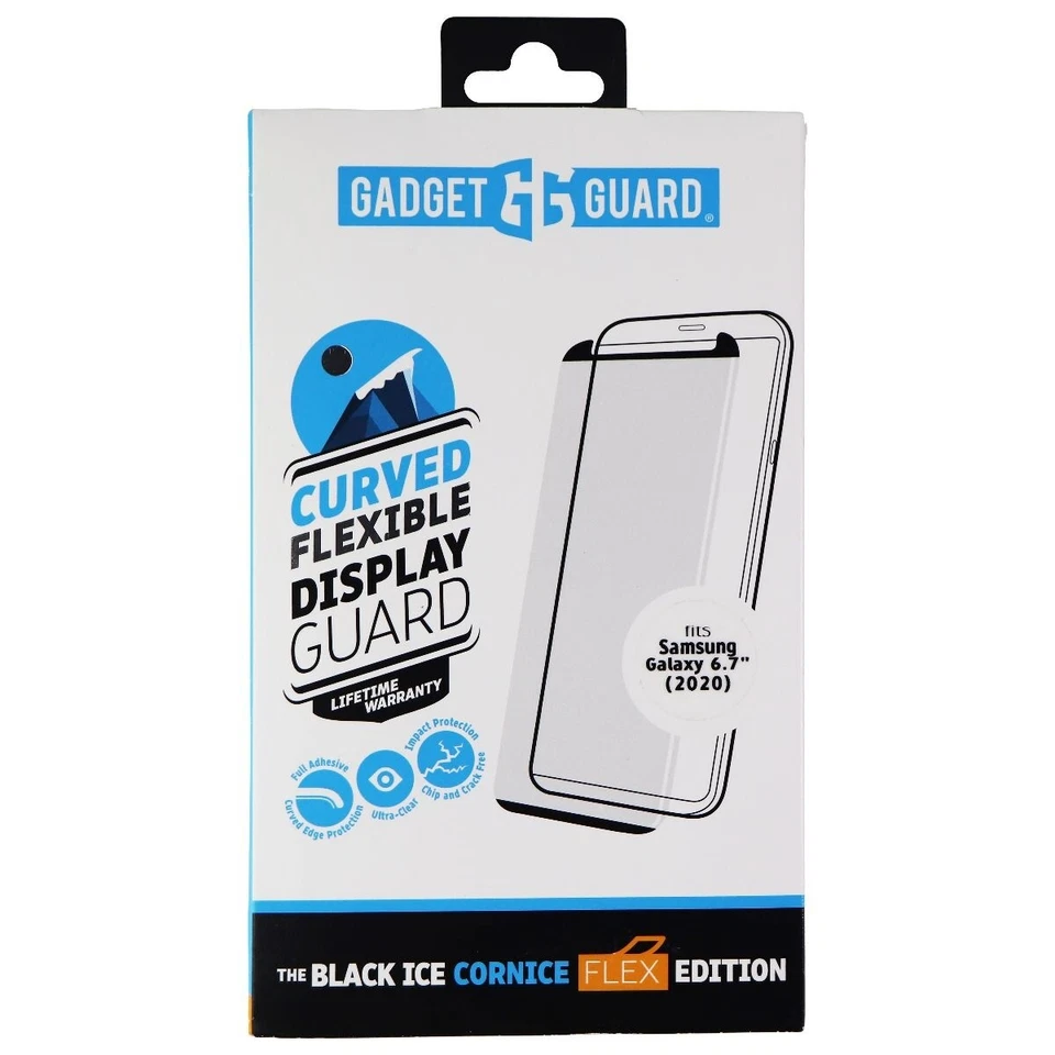 Gadget Guard Black Ice Cornice Flex Tempered Glass for Galaxy (S20+) - Clear - Image 1 of 1