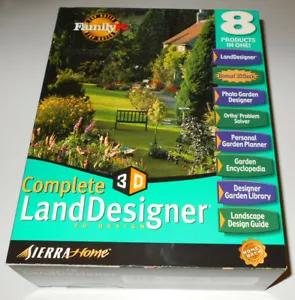 PC Complete Land Designer 3D Sierra Home 2001 edición caja grande - Imagen 1 de 2
