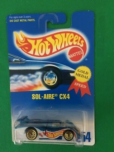 Carta Hot Wheels 1991 Vintage Blu/Bianco #254 SOL-AIRE CX4 Blu B553 - Foto 1 di 11
