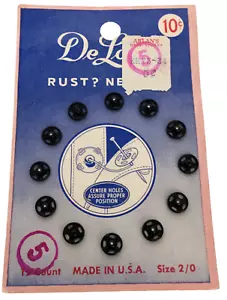 Sujetadores DeLong Rust Never Snap Noción de Costura Vintage 12 unidades Talla 2/0 - Imagen 1 de 4