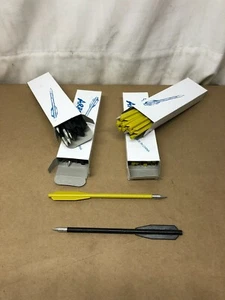 X000H0OKW3 60 Pack of Speed Track Crossbow Bolts - Black & Yellow - Picture 1 of 7