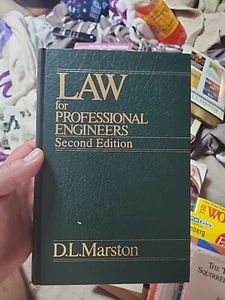 Law for Professional Engineers Second Edition by D. L. Marston Hardcover - Picture 1 of 12