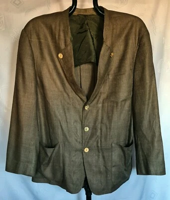 JACKET VINTAGE LODENFREY TYROL OKTOBERFEST DIRNDL MENS SILK COAT SIZE US44EU54 - Image 1 of 4
