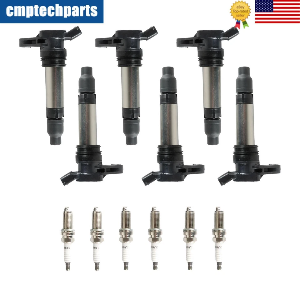 Juego de bobinas de encendido y bujías para Land Rover LR2 2008-2012 3,2 L L L6 Foto 1 de 4