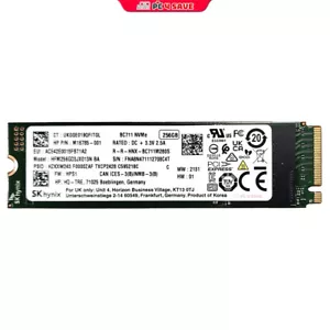 100% Health SK Hynix BC711 NVMe 256GB SSD M.2 2280 HFM256GD3JX013N HP M16785-001 - Picture 1 of 1