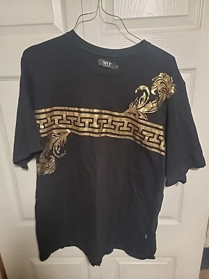 Mo Vaughn Tee 3x  black with gold design - Image 1 of 4