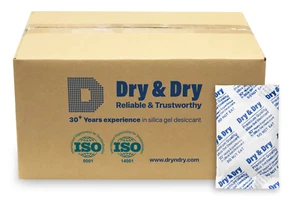 30 gram X 600 PK "Dry & Dry" Silica Gel Desiccant - Safe Box Vault Reusable - Picture 1 of 9