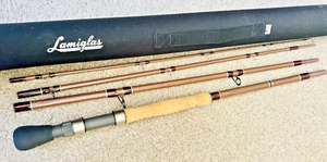 Lamiglas Grande Bluewater BG8612 8 Foot 6 inch 12 Weight 4 Piece Fly Rod & Tube - Picture 1 of 5