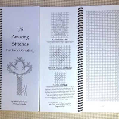 Needlepoint Stitch Reference Book Julia Snyder 176 Amazing Stitches More Design - Image 1 of 4