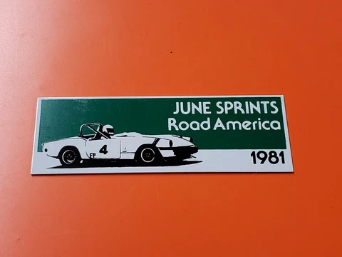 Road America Dash Plaque 1981 SCCA June Sprints Road Races, Elkhart Lake Wis Cover