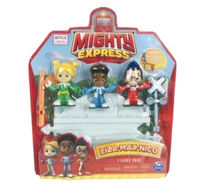 Mighty Express Liza•Max•Nico Small Figure Pack Kids Netflix Cartoon Show - Picture 1 of 3