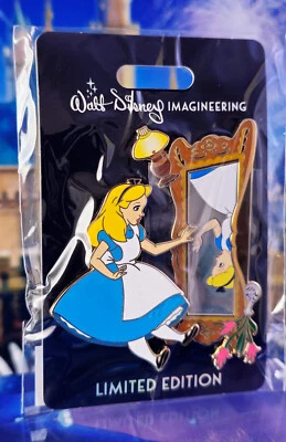 Prendedor Disney WDI - Tocadores Alicia en el País de las Maravillas Heroínas Espejo Reflexión LE 300 Foto 1 de 2