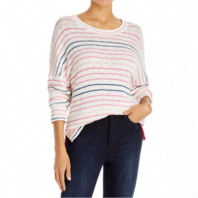 Suéter Pullover Tejido Sundry Para Mujer Blanco Rayas Manga Larga Cuello Redondo XS, M Foto 1 de 4