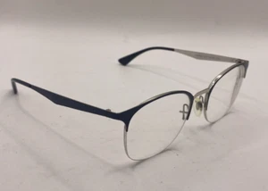RAY-BAN CLUBMASTER EYEGLASSES FRAMES ONLY RB6422 2997 BLACK HALF RIM 49-19-140 - Picture 1 of 8