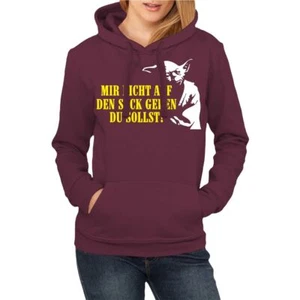 Frauen Girls Kapuzenpullover Mir nicht auf den Sack gehen du sollst Sprüche Fun - Bild 1 von 4