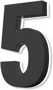 Backlit LED House Numbers 7" Stainless Steel Hand-Polished for House Address - Picture 1 of 12