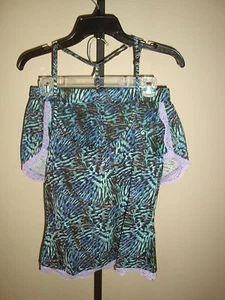 New $52 Bottoms Out Gal Women's 2 Pc Set Cami & Short Multi-Color Print Sz M - Picture 1 of 5