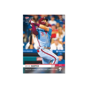 2019 TOPPS NOW #690 BRYCE HARPER WALK-OFF GRAND SLAM SEALS EPIC COMEBACK WIN - Picture 1 of 2