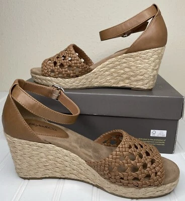 Женские сандалии Style & Co. Sheryy Woven Espadrille на танкетке размер 8 НОВЫЕ - Изображение 1 из 4