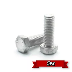 Tornillo de tapa de cabeza hexagonal, 5/16"-18 x 3/4", aluminio {5pk} - Imagen 1 de 2