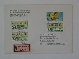 (g493) Bund, BRD ATM 1 Wert-Brief, Beleg Hannover 21.12.1983 Herrsching - Picture 1 of 1