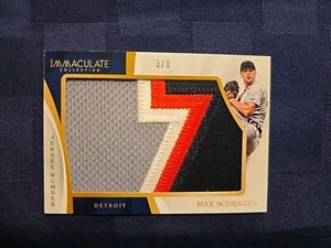 2018 IMMACULATE COLLECTION Max Scherzer Jumbo patch #3/5 - Picture 1 of 3