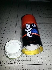 Crème à raser EDGE Voyage Taille Mini Canette En toute sécurité Cache Cachée Cachée De Diversion - Photo 1 sur 5