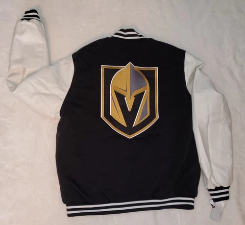 Vegas Golden Knights Reversible Jacket by JH Designs Barbute Helmet Logo Sz XL👌 Cover