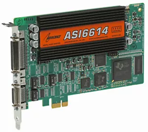 AudioScience ASI6614 Broadcast Multichannel PCIe AES Digital Sound Card Balanced - Picture 1 of 7