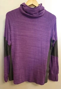FJ FootJoy Hoodie Womens Size Medium UK 12 Purple Grey Golf Flawed - Picture 1 of 6