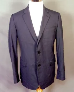 euc J. Ferrar JF Gray/Navy Microhoundstooth Blazer Notch Dual Vent Slim Fit 44 R - Picture 1 of 5