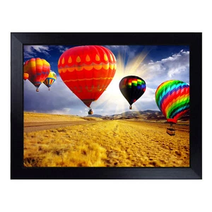Landscape Hot Air Balloon No.3 Lap Tray Cushioned Bean Bag Padded TV Dinner Desk - Picture 1 of 4