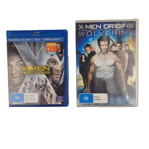 X-Men - First Class (Blu-ray, 2011) & X-Men Origins Wolverine DVD Bundle x 2/VGC - Picture 1 of 5